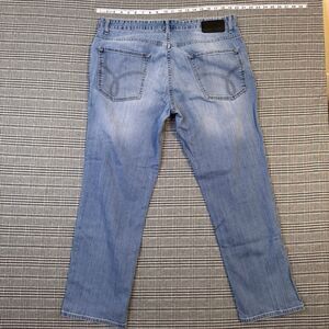 Calvin Klein Slim Straight Jeans 38x30 Light Blue Wash Men’s Denim Jeans Pants